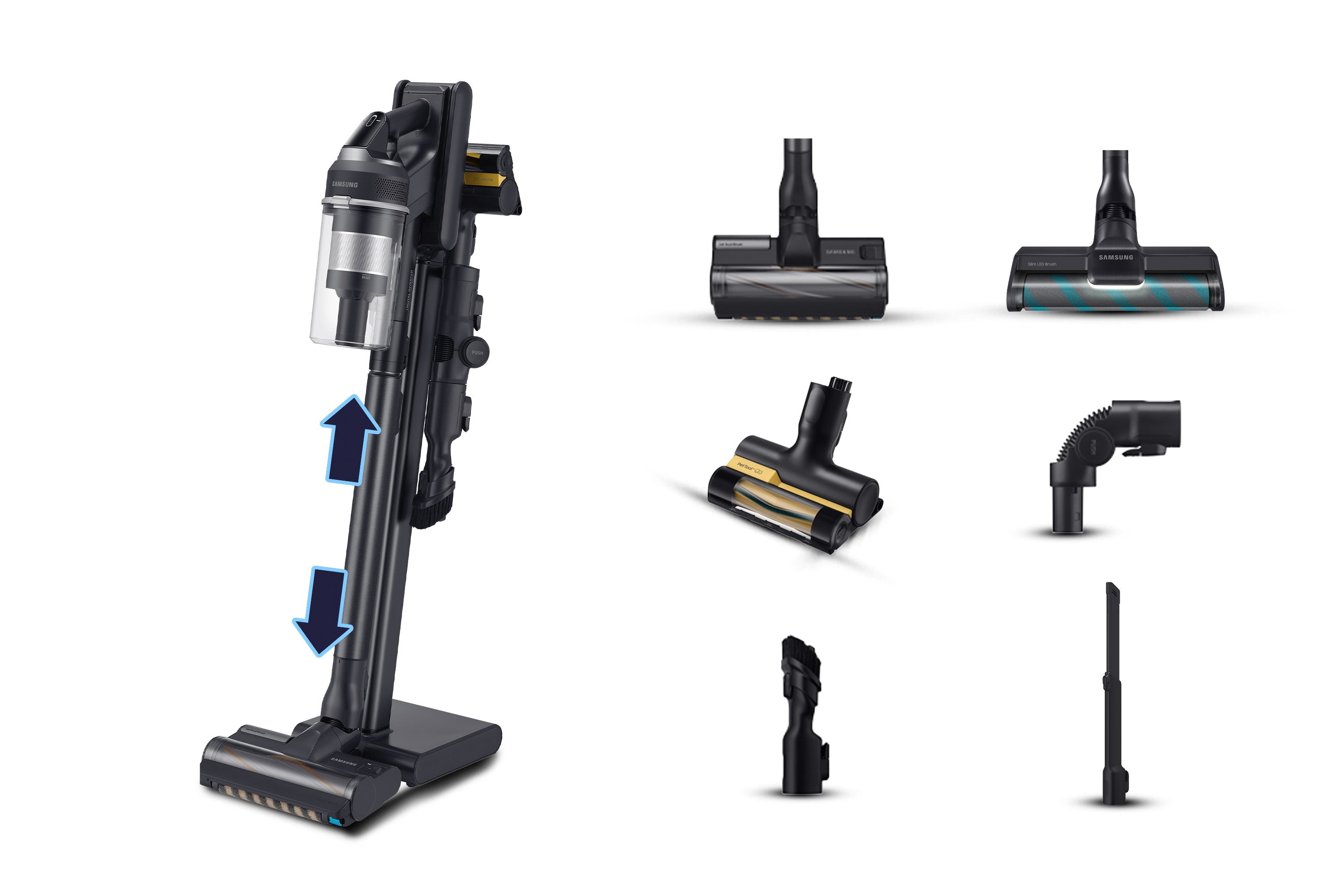 Aspiradora Samsung Vs20c9554tk Escoba Batería Secar Ciclónico Sin Bolsa 0,8 L 580 W Negro
