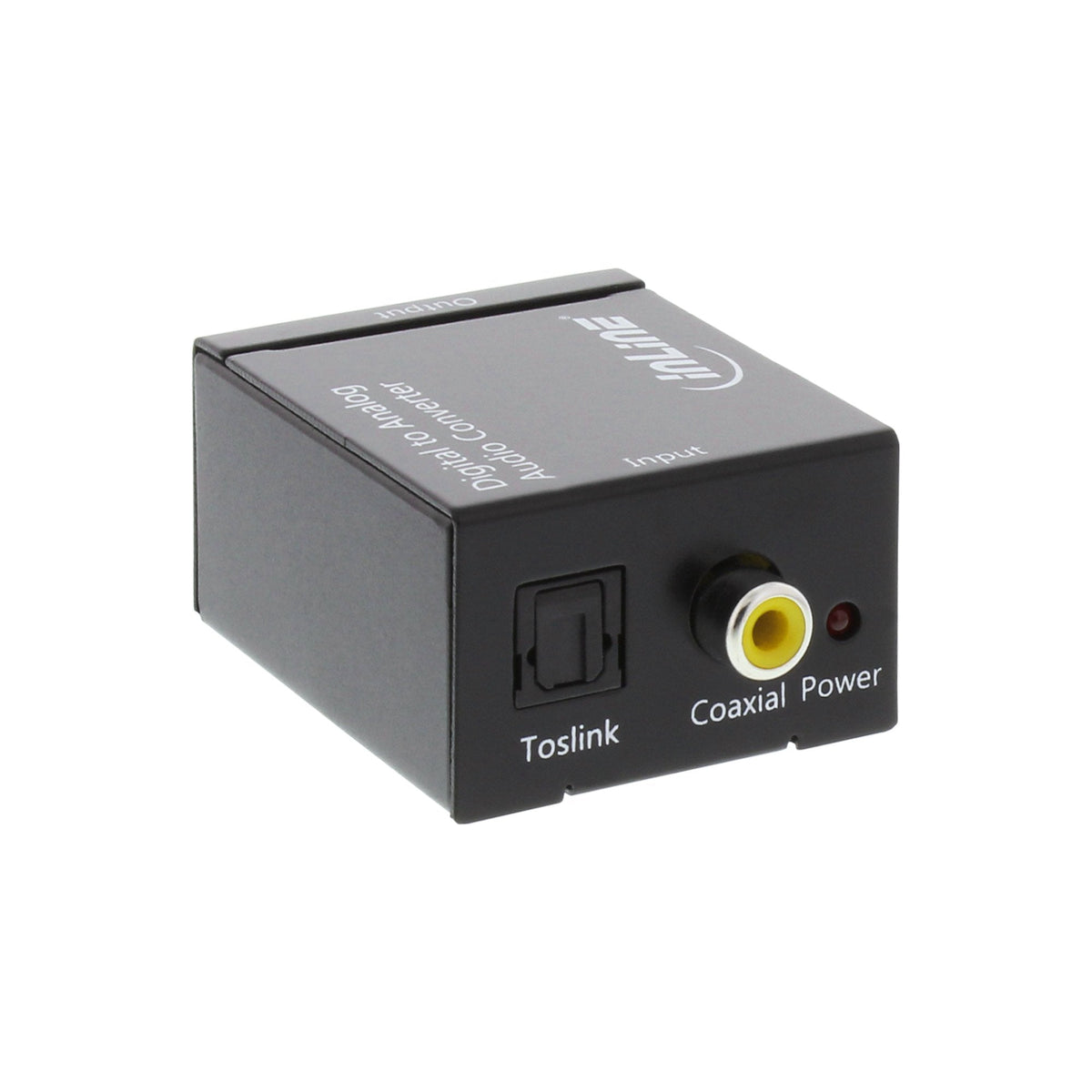 Convertidor De Audio Inline Entrada Digital A Analógica Salida Toslink O Rca Estéreo 2x Rca
