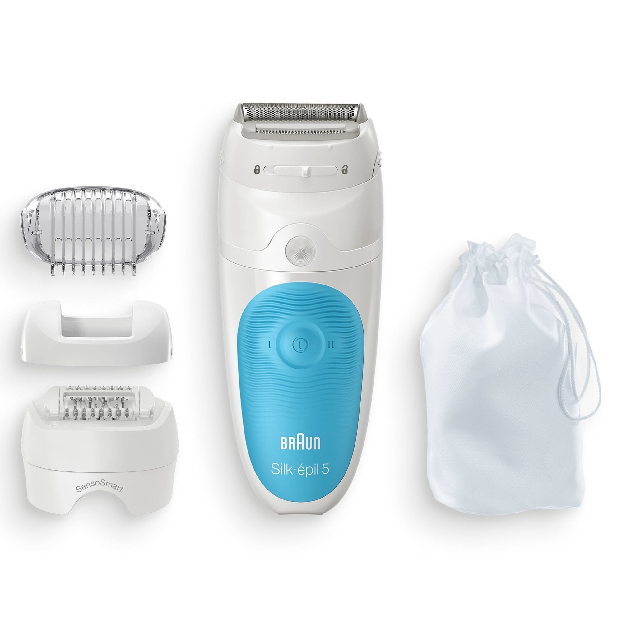 EAN 4210201426639 - Braun Silk-épil 5 SES 5-605 28 pinzas Azul, Blanco imagen 4