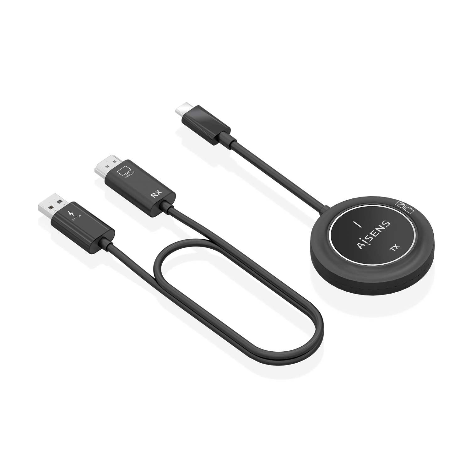 Aisens Usb-C A Hdmi Inalambrico 1080p 30m, Negro