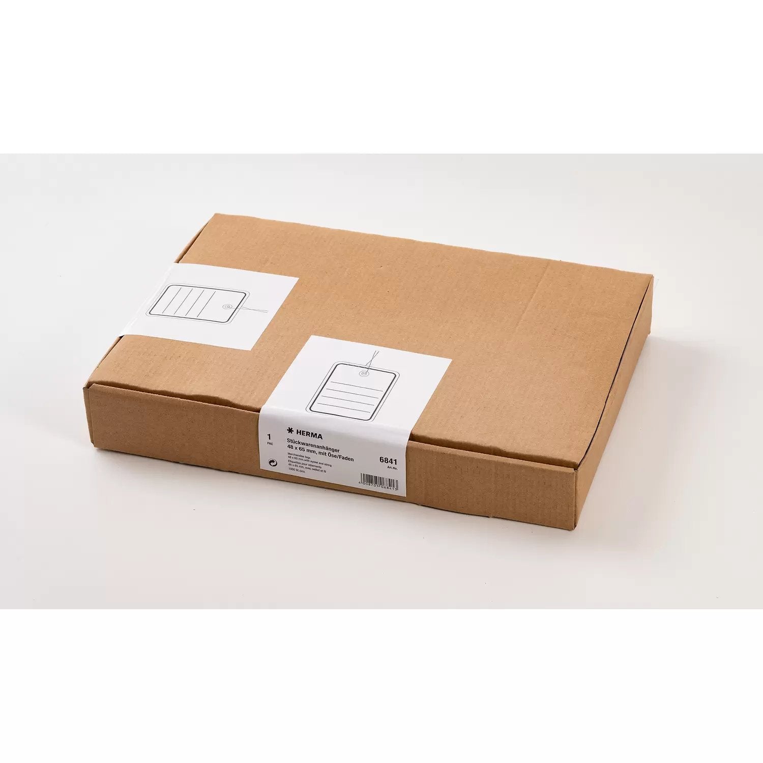 EAN 4008705068413 - HERMA 6841 etiqueta sin adhesivo 1000 pieza(s) Gris, Blanco imagen 3