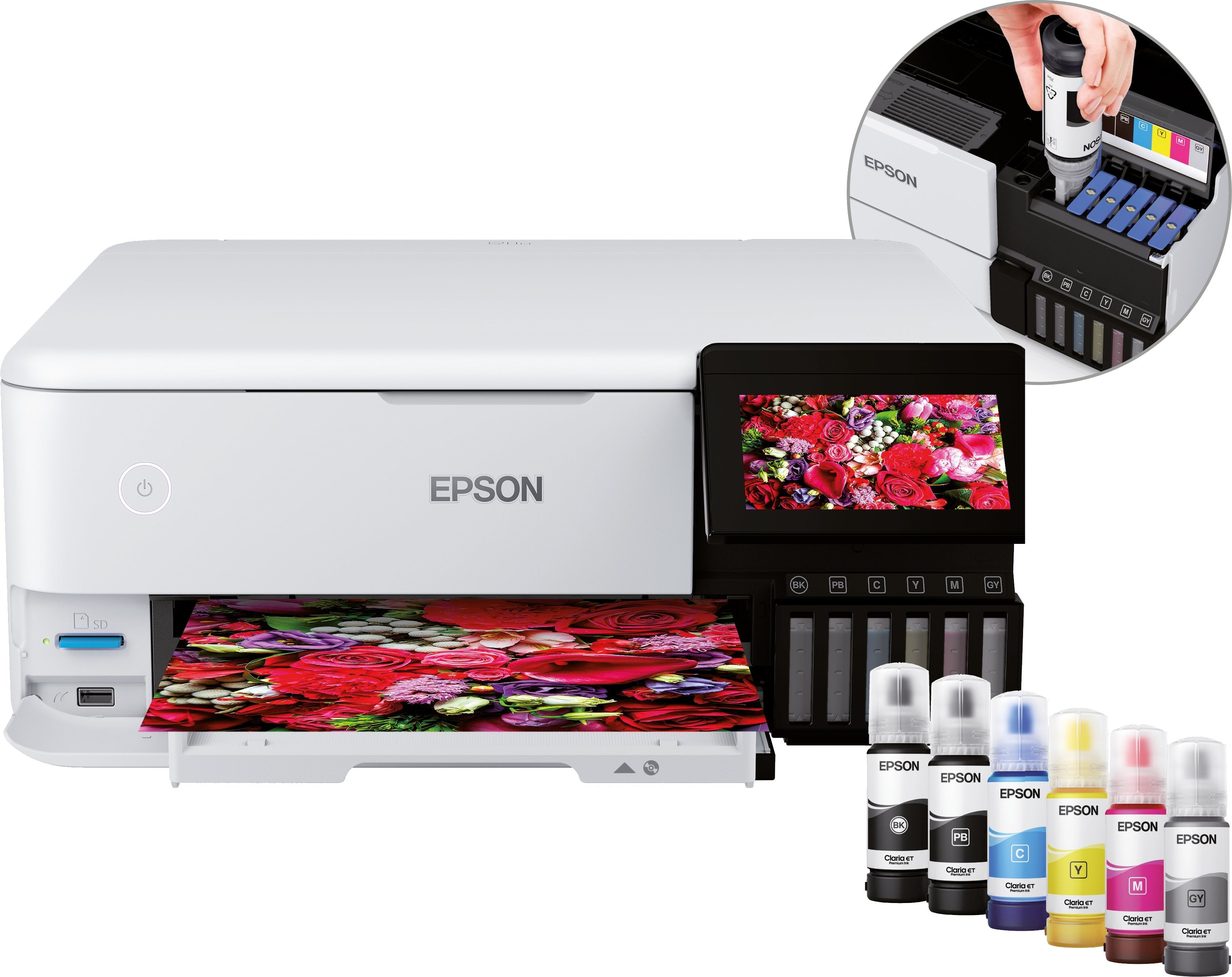 Multifunción Inyección Epson Ecotank Et 8500 Color Wifi Duplex