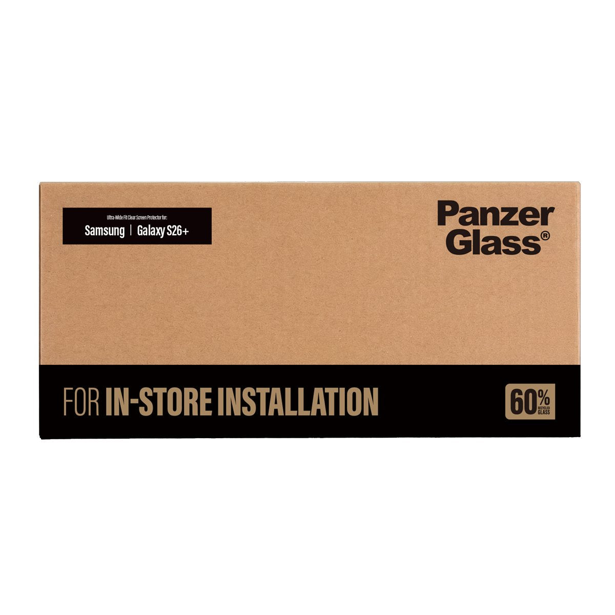 Panzerglass ® Protector De Pantalla Samsung Galaxy S26+ Ultra-Wide Fit Para Fastfit Installationsmaschine, Samsung, Samsung - Galaxy S26+, Seco Aplicación, Resistente A Arañazos, Resistente A Golpes, Transparent, 1