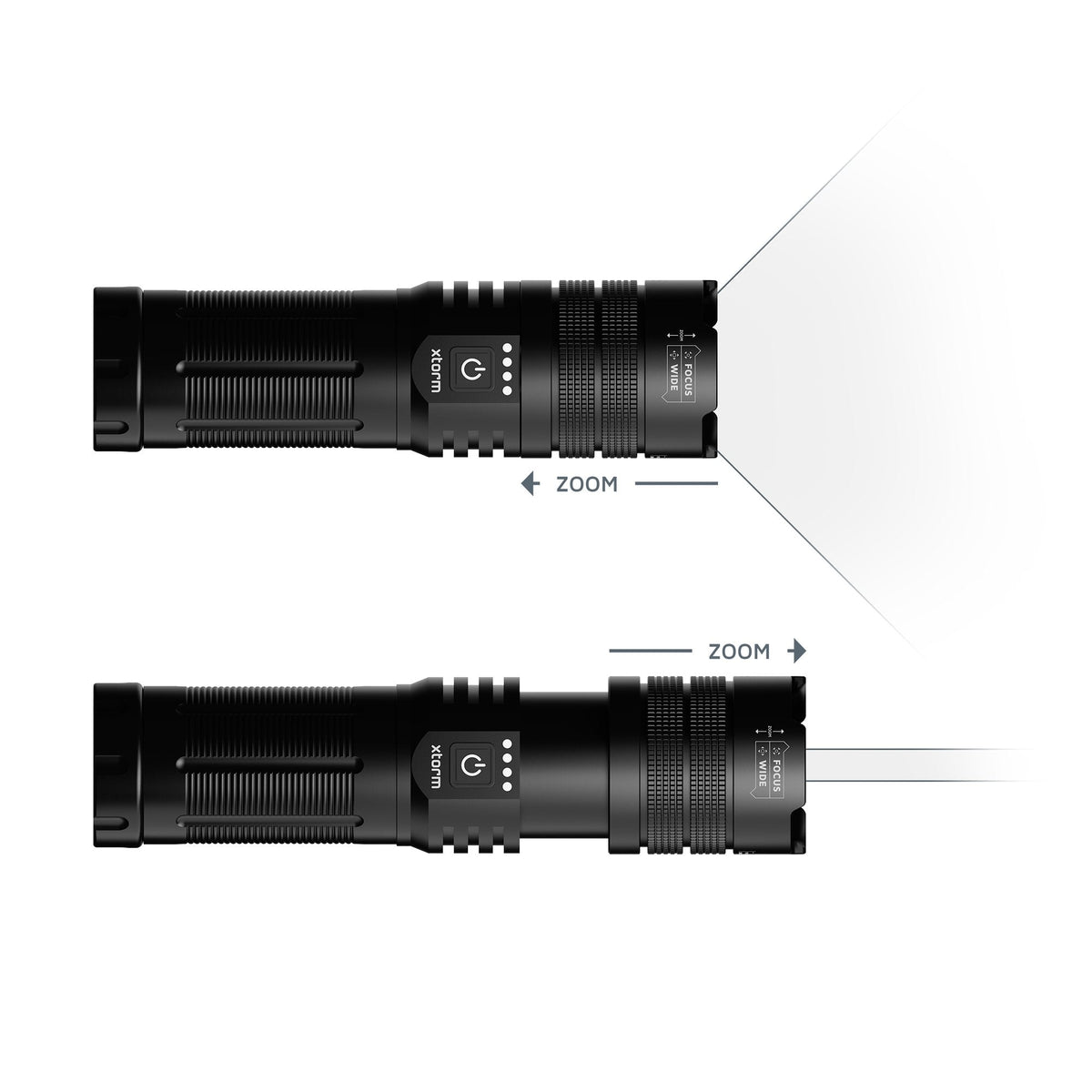 Xtorm Taschenlampe-Powerbank 10.500mah Schwarz