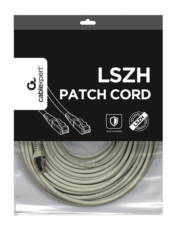 Gembird Pp6a-Lszhcu-30m Cable De Red Gris Cat6a S/Ftp (S-Stp)