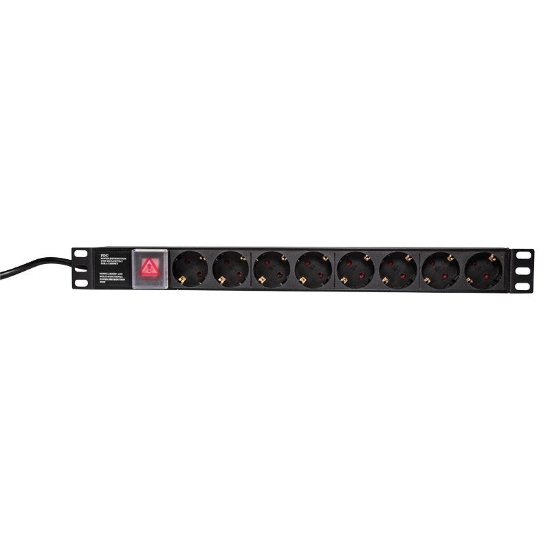 Logilink Pdu8c01 Unidad De Distribución De Energía (Pdu) 1u Negro 8 Salidas Ac