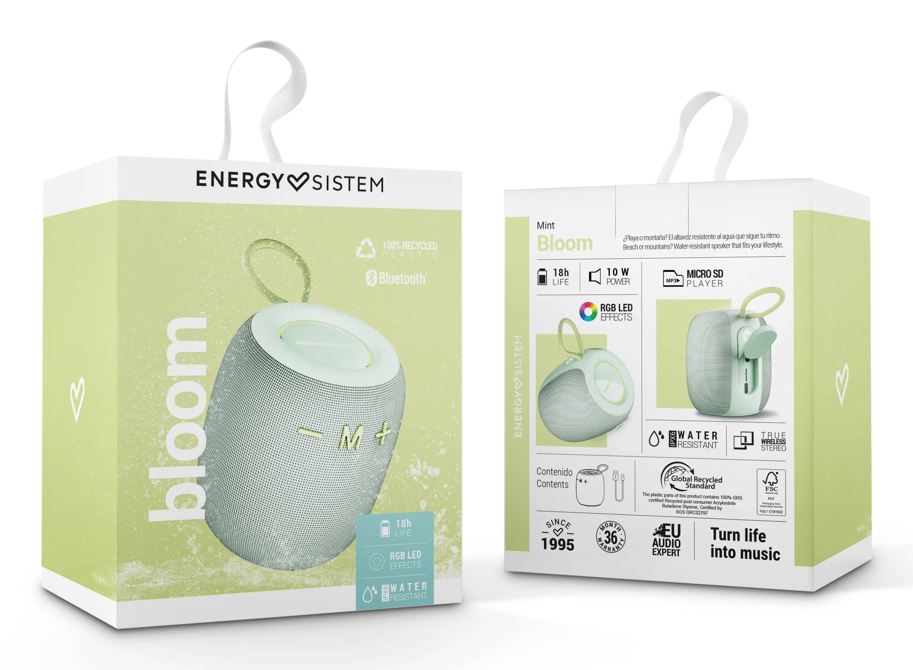 EAN 8432426458776 - Energy Sistem Bloom Altavoz monofónico portátil Menta 10 W imagen 4