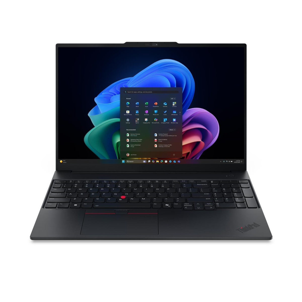 Portátil Lenovo Thinkpad E16 Gen 4 (Intel) Intel Core 7 350 (16") Wuxga 16 Gb Ddr5-Sdram 512 Gb Ssd Wi-Fi 7 (802.11be) Windows 11 Pro Negro Español