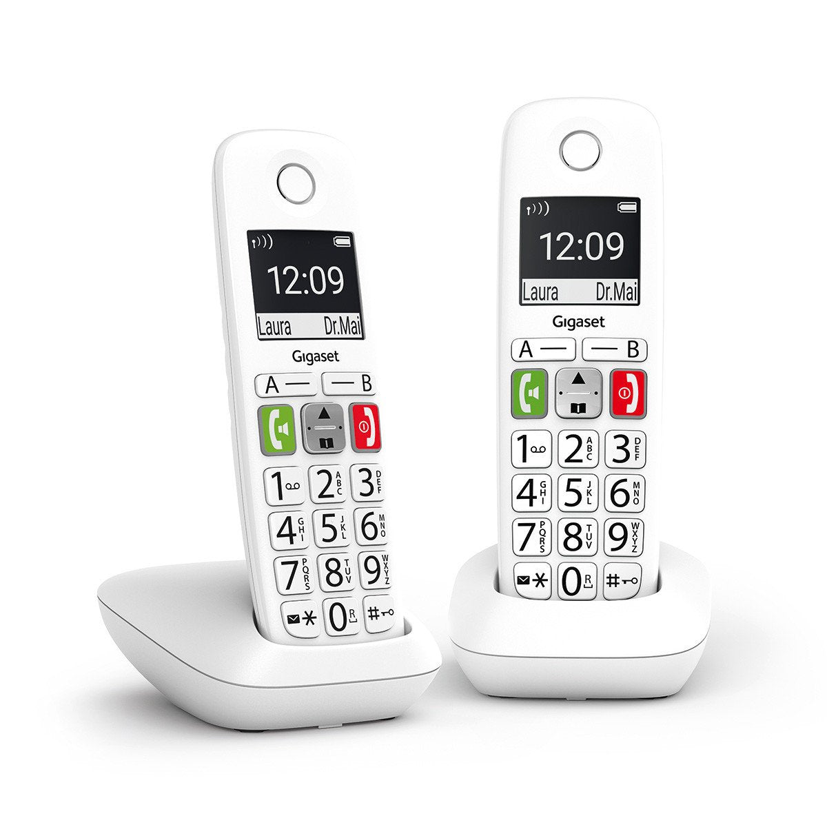 Telefono Fijo Inalambrico Gigaset E290 Duo Blanco 300 Numeros - 42 Tonos