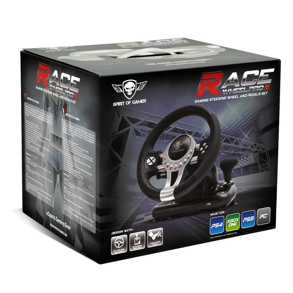 Volante Con Pedales Spirit Of Gamer Race Pro Wheel 2