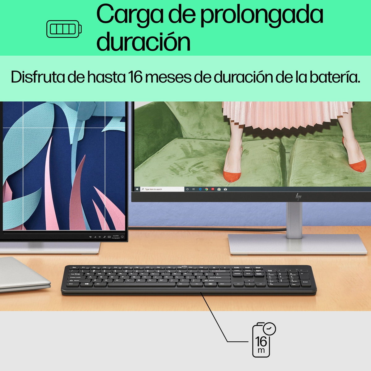 EAN 0195908430032 - HP 230 Wireless Keyboard teclado Universal RF inalámbrico Negro imagen 7