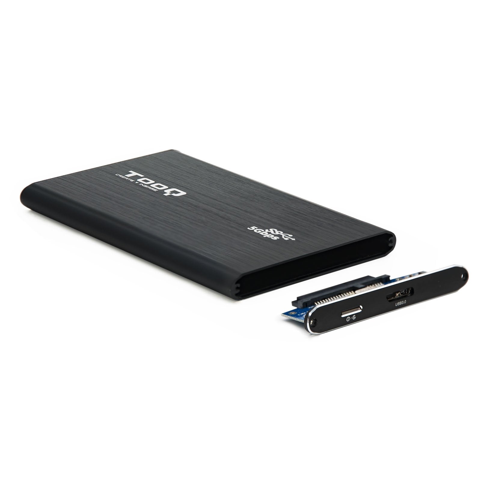 EAN 8433281007314 - TooQ TQE-2529B caja para disco duro externo Carcasa de disco duro/SSD Negro 2.5" imagen 2