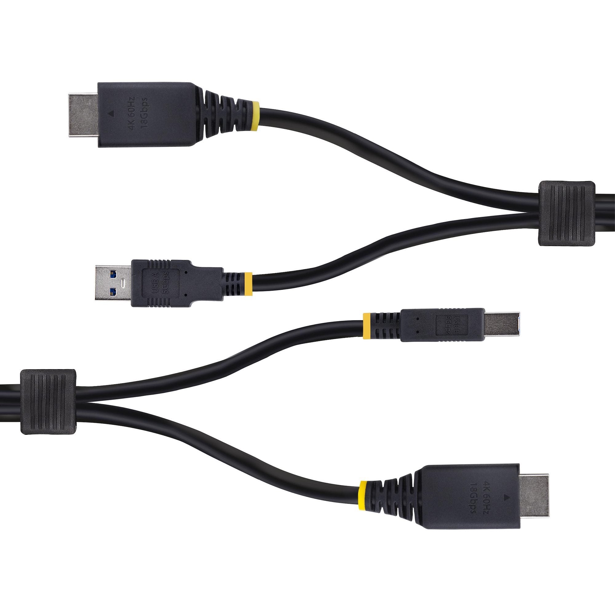 EAN 0065030912846 - StarTech.com HU12210-KVM-CABLE cable para video, teclado y ratón (kvm) Negro 3,1 m imagen 3