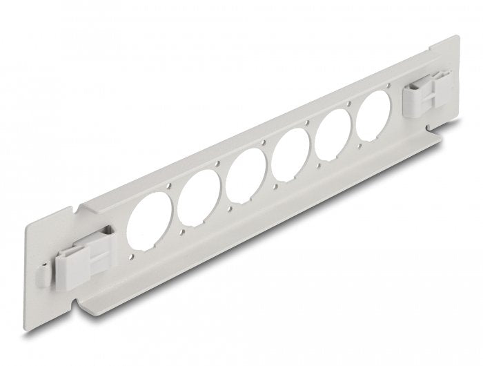 Delock Panel De Conexión Tipo-D De 10?, 6 Puertos, Sin Herramientas, Gris