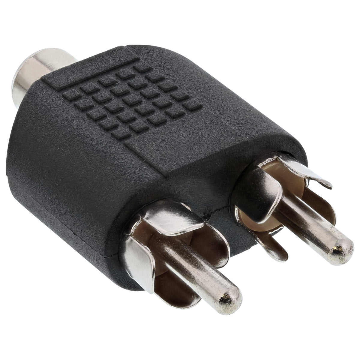 Adaptador De Audio Inline Rca Hembra A 2x Rca Macho