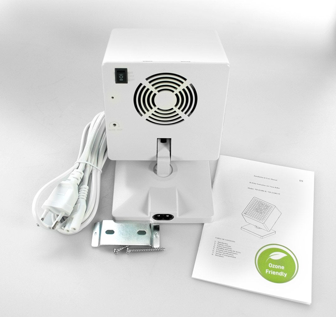 Purificador De Aire Vibian Air Virus Killer Por Iones Mata Virus Sars-Covid,H1n1, Mrsa Color Blanco