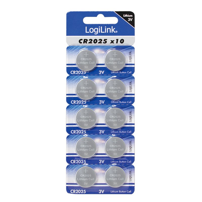 Logilink - Ultra Power Cr2025 Lithium Button Cell, 3v, 10pcs