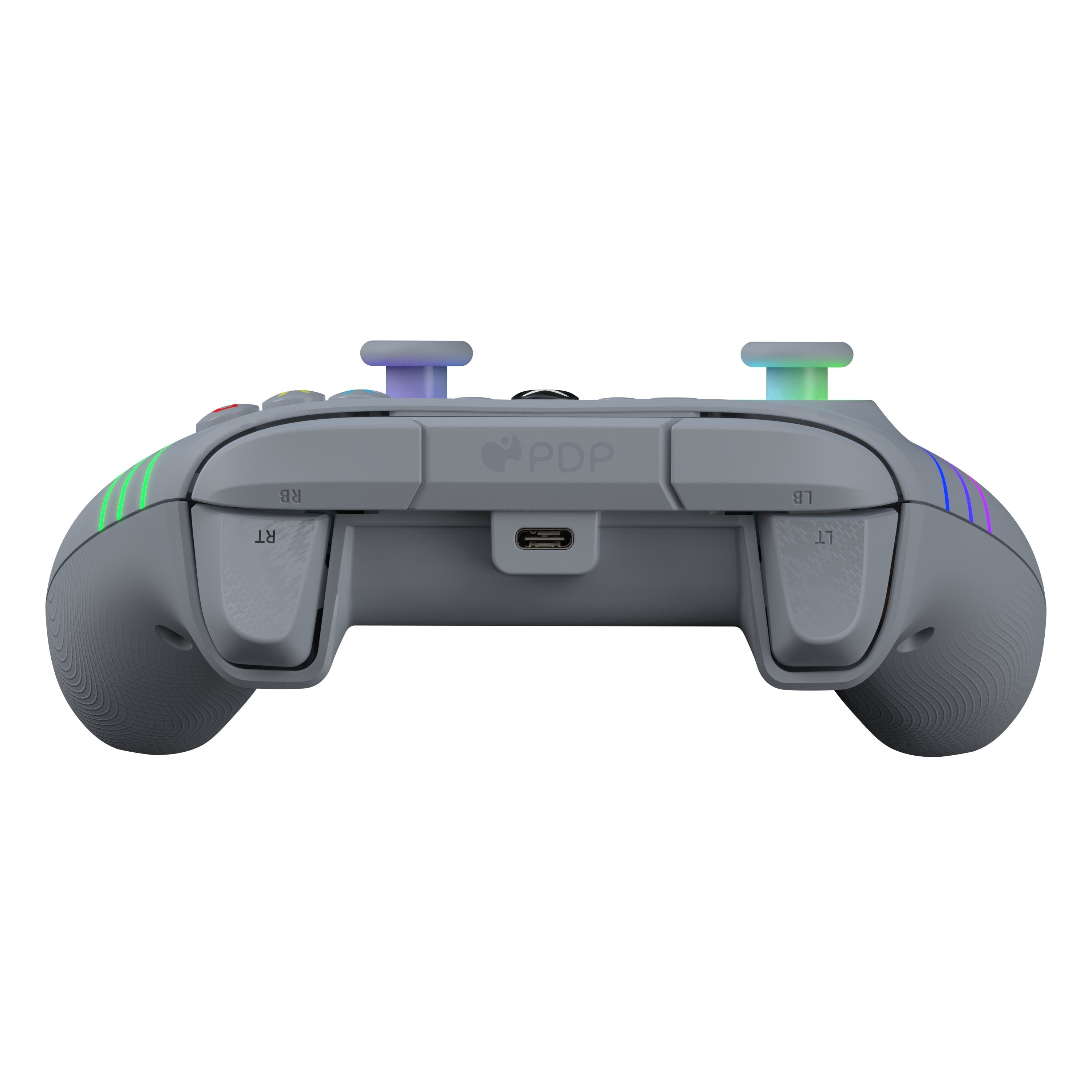 Mando Pdp Afterglow Wave Alámbrico, Gamepad (Gris, Para Xbox Y Pc)