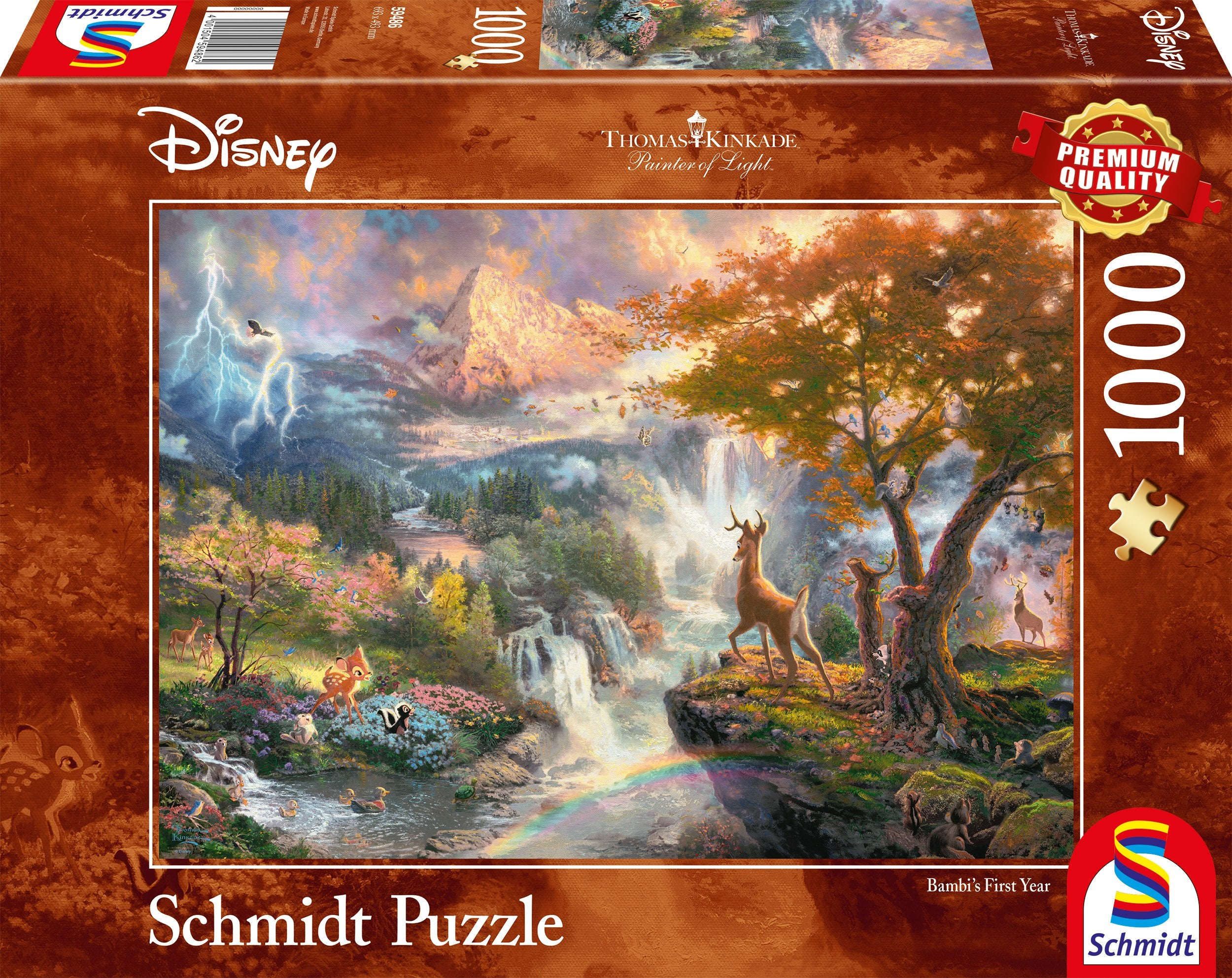 EAN 4001504594862 - Schmidt Spiele Disney Bambi Puzle de figuras 1000 pieza(s) Dibujos imagen 1