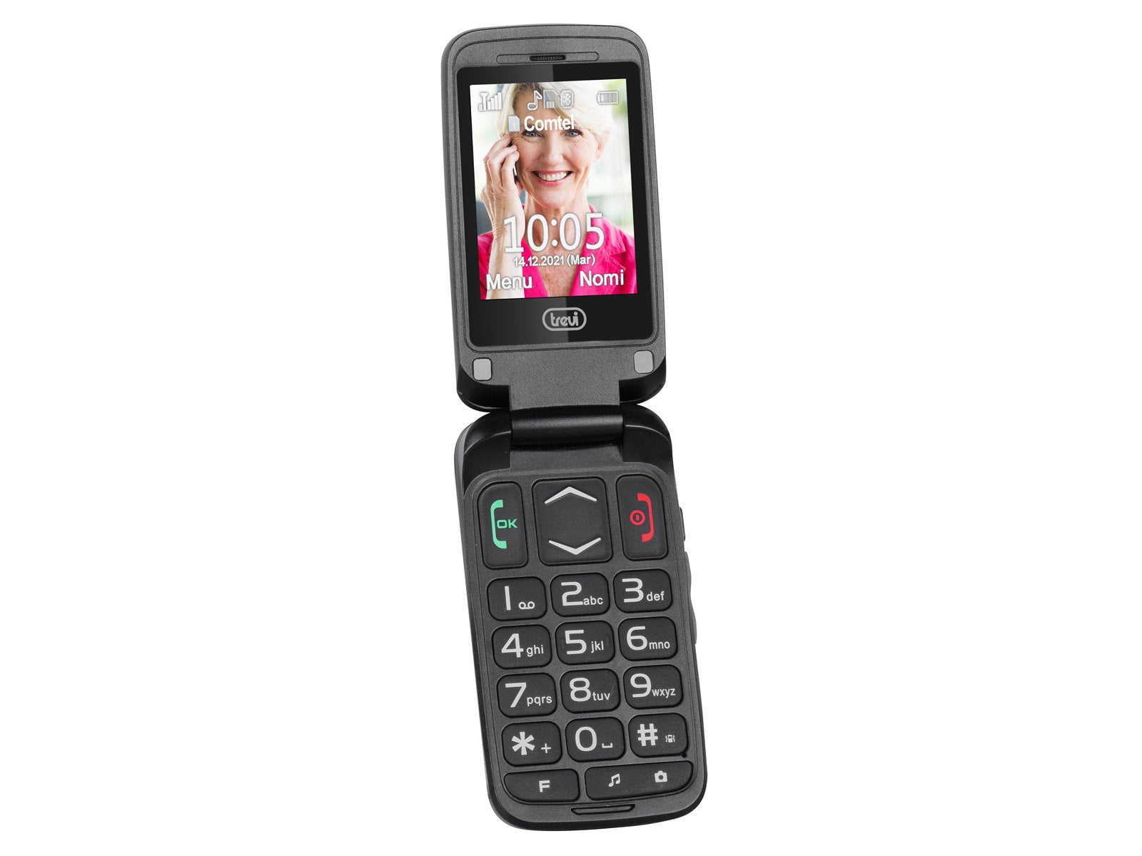 Telefono Trevi Flex 50c 2,4 Sos Negro