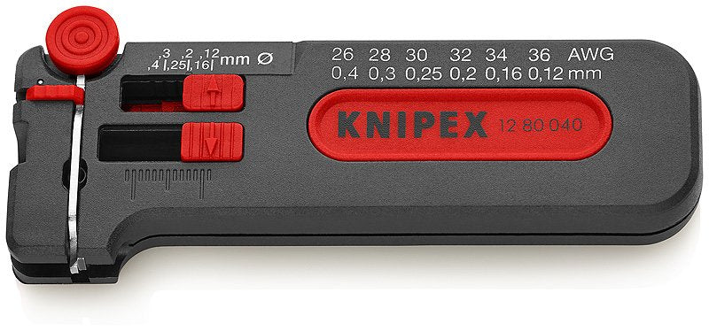 Knipex Mini-Abisolierer O· Awg 36 - 26 12 80 040 Sb 12 80