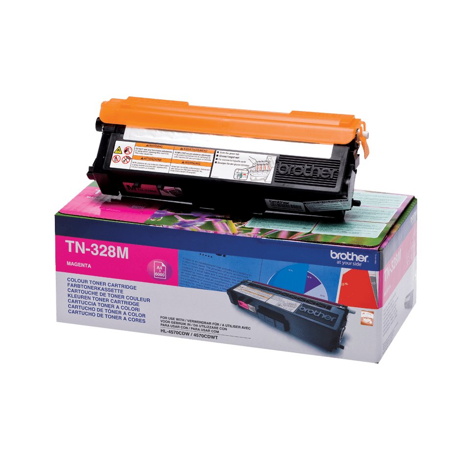 EAN 5711045271090 - Brother TN-328M cartucho de tóner 1 pieza(s) Original Magenta imagen 1