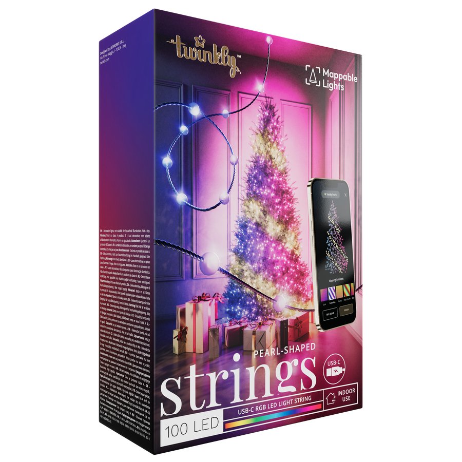 Caramelos Twinkly 100 Leds Rgb Perel Shape, Cable Verde, Usb-C