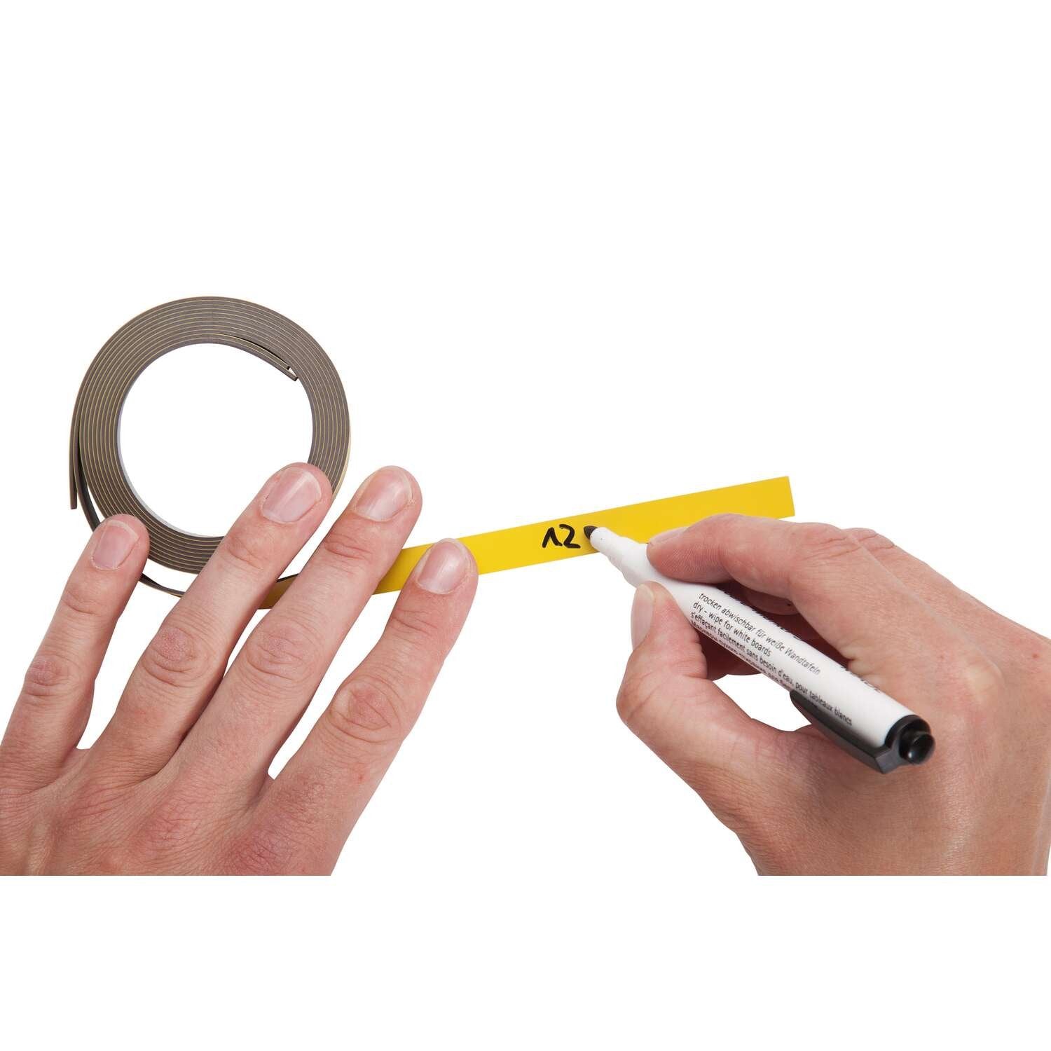 Maul Magnetmreifen, 1cm X100 Cm, 2 M. Amarillo