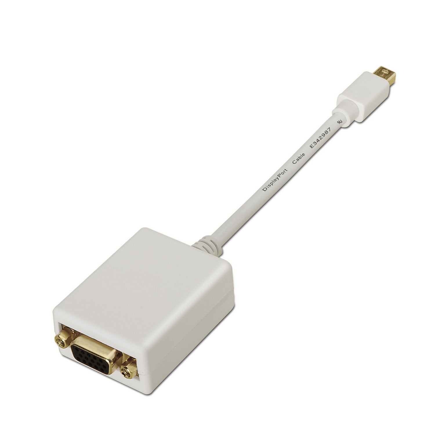 EAN 8436574701357 - AISENS A125-0136 adaptador de cable de vídeo 0,15 m Mini DisplayPort VGA Blanco imagen 1