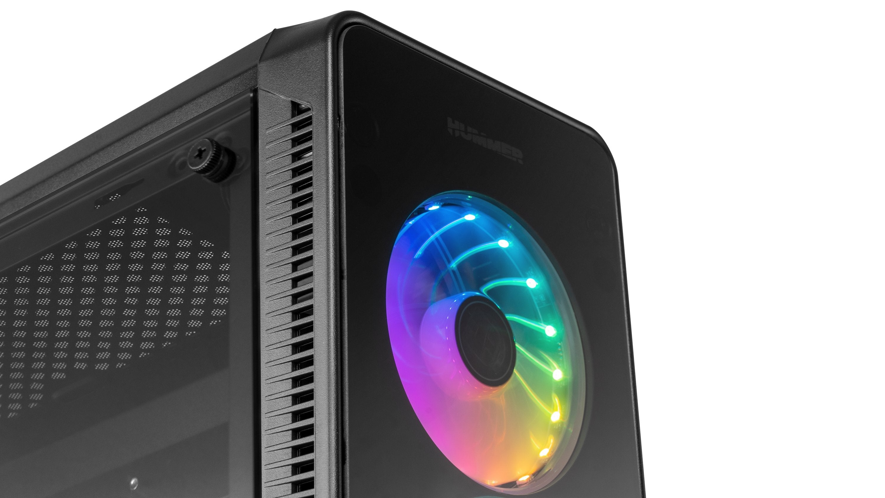 Caja Pc Nox Atx Hummer Tgm Rainbow 1xusb3.0 2xusb2.0 Negro Rgb