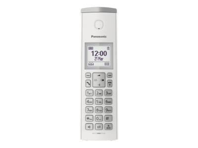 Teléfono Panasonic Kx-Tgk212sp Dect Identificador De Llamadas Plata, Blanco