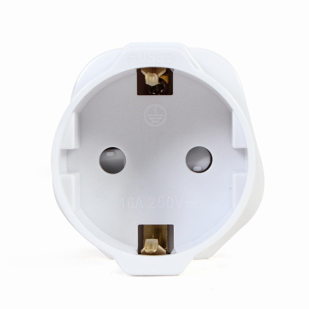 Gembird A-Ac-Eufukm-01 Adaptador De Corriente Ca, Enchufe Schuko Ue A Enchufe Reino Unido, 13 A
