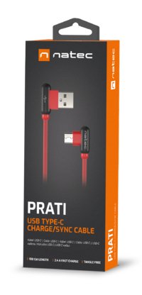 EAN 5901969411669 - NATEC NKA-1201 cable USB USB 2.0 1 m USB A USB C Negro, Rojo imagen 5
