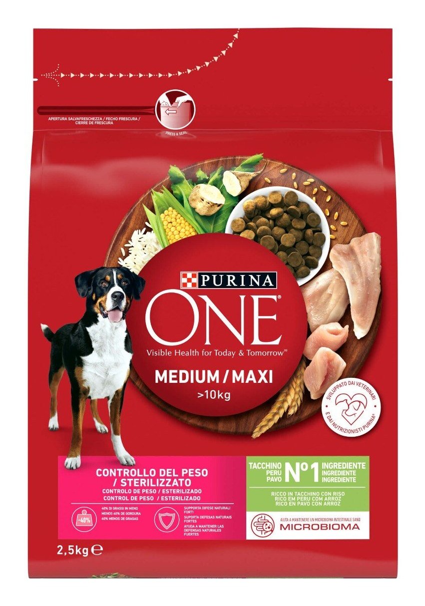 Purina One Med/Max Adult Turkey & Rice 2,5kg