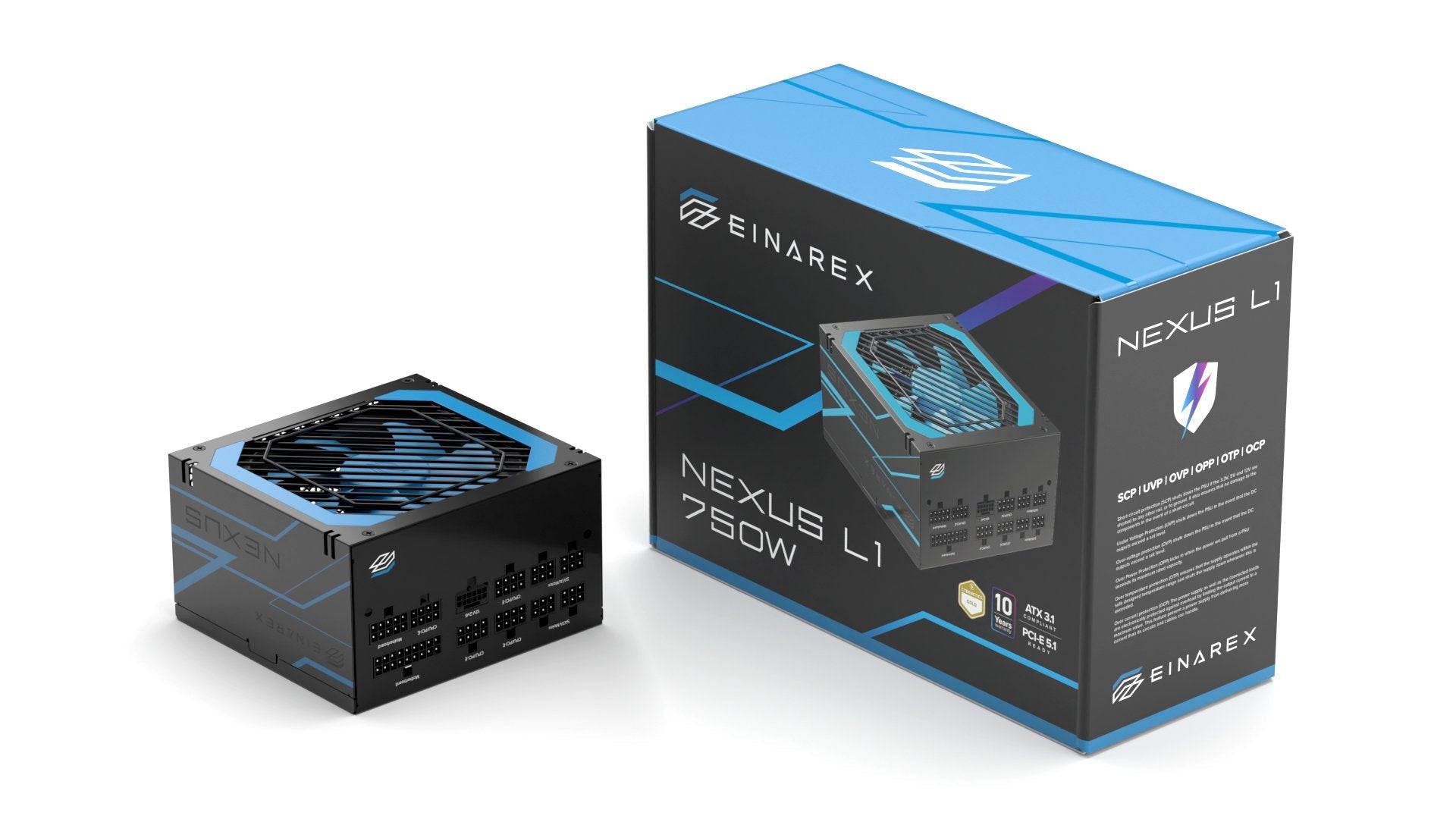 Fuente Alimentacion Atx 750w Einarex Nexus L1 80+ Gold Atx 3.1