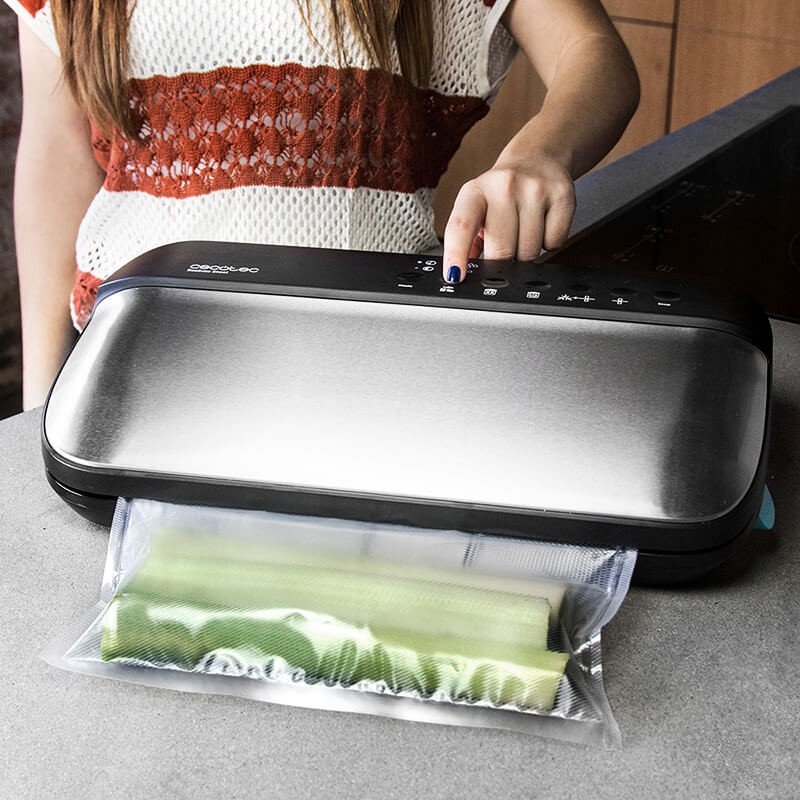 Cecotec 04070 Sellador Al Vacío 0,9 Mbar Negro, Gris