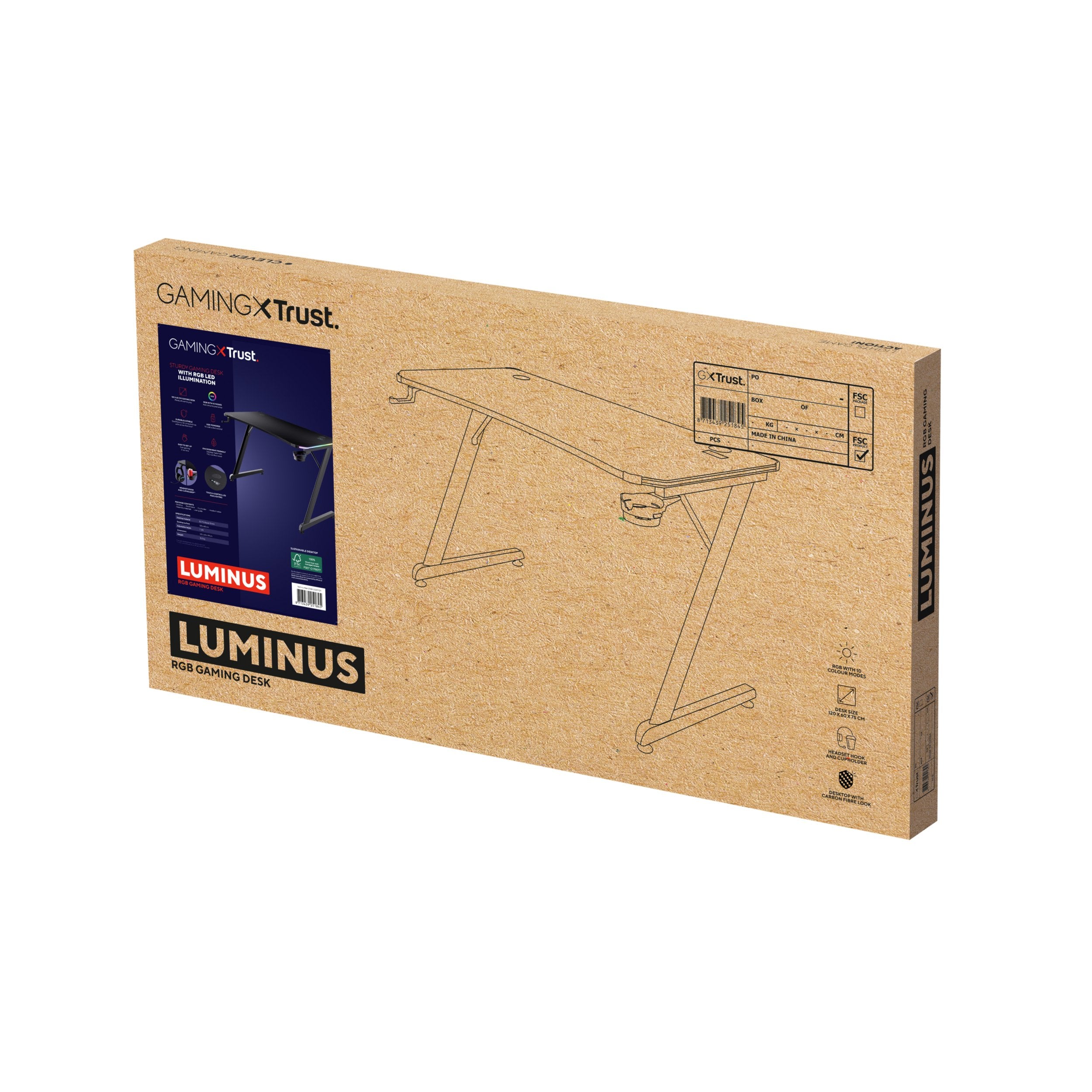EAN 8713439251845 - Trust GXT 709 LUMINUS Negro imagen 8