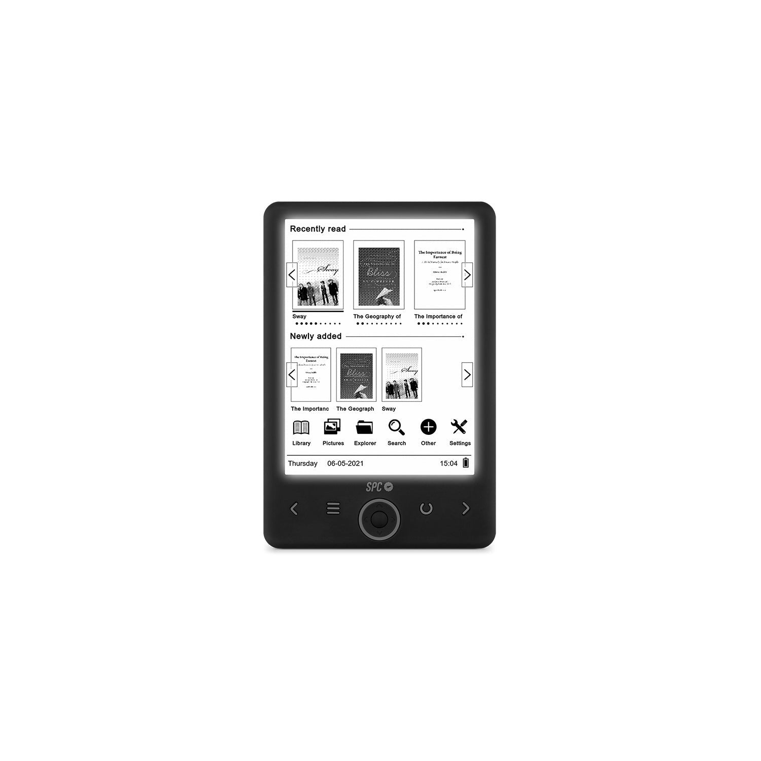 Spc 5613n Dickens Light2 Ebook 6" 8gb Microsd