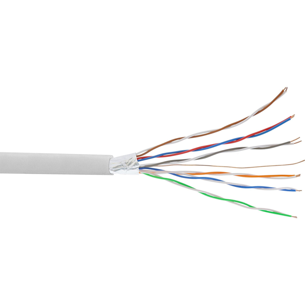 Cable Telefónico Inline 12 Hilos Instalación Sólida 6x2x0.6mm Apantallado 100m