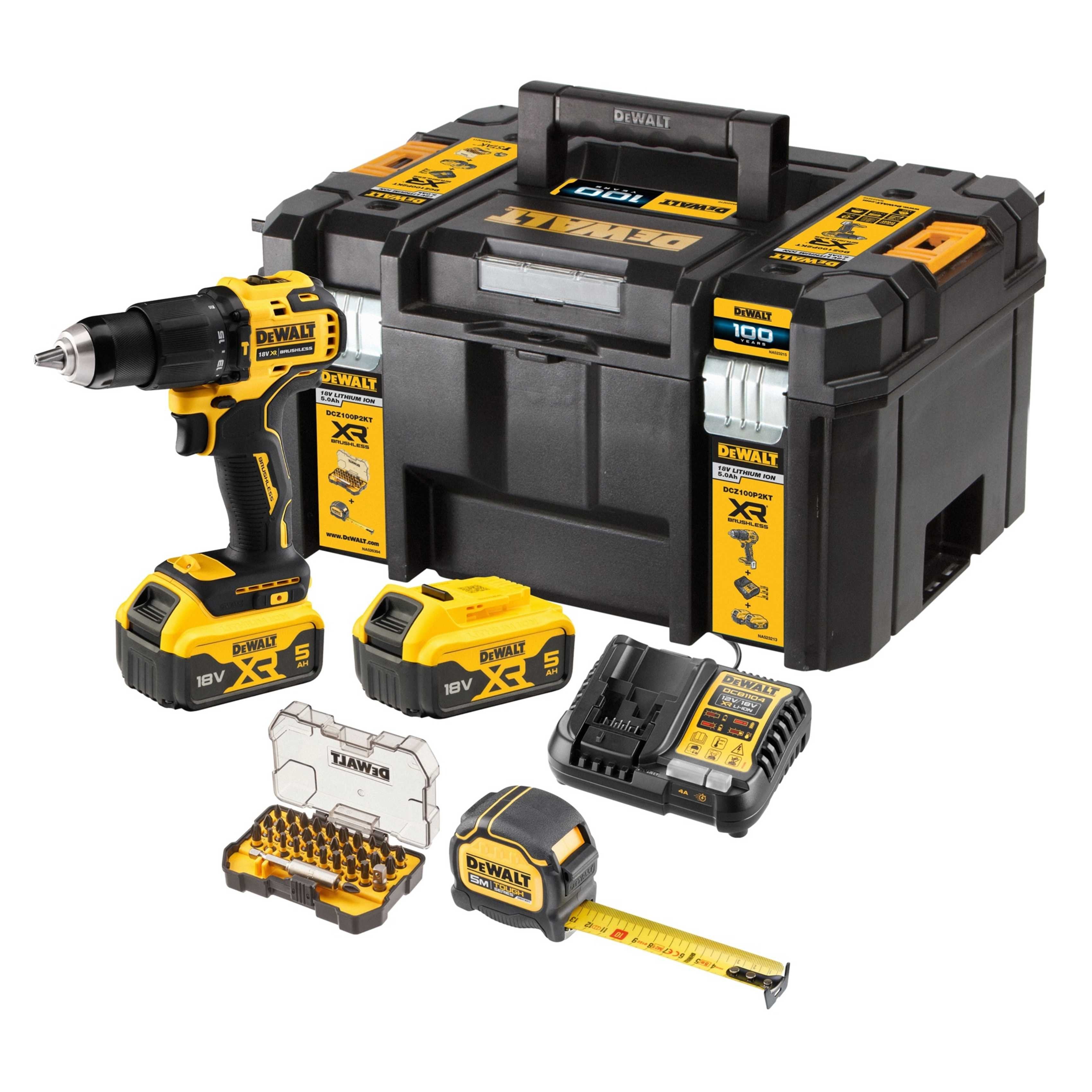 Taladro Combinado Inalámbrico Dewalt Dcz100p2kt-Qw