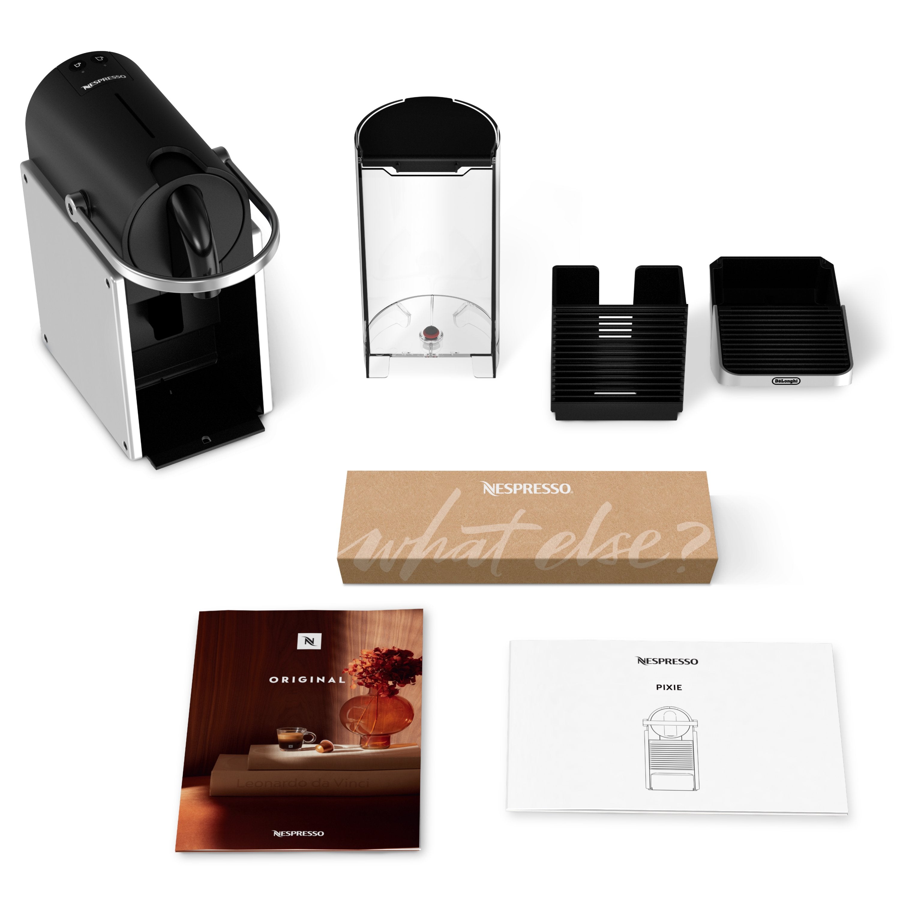 Cafetera Delonghi En 127.S Nespresso Pixie Silver