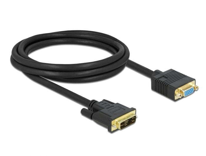 Delock Cable Dvi 12+5 Macho A Vga Hembra 2 M