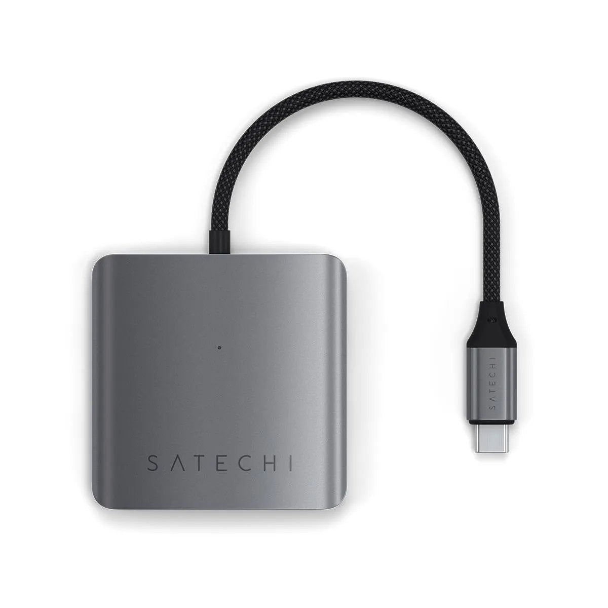 Satechi 4 Port Usb-C Hub Pd - Aluminiowy Hub Usb-C (4x Usb-C 10gbps, W Tym 1x 100w Pd) (Gris)