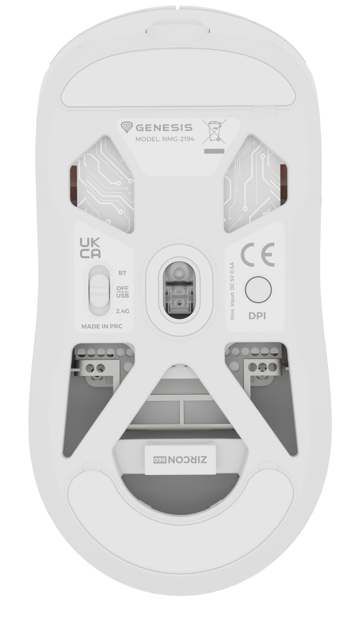 Raton Genesis Zircon 660 Pro Wireless Biala