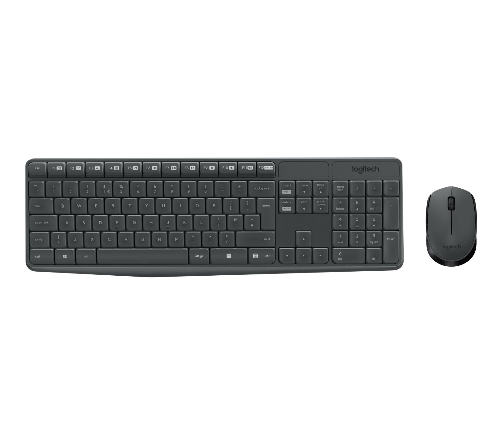 EAN 5099206063877 - Logitech 920-007911 teclado Ratón incluido Hogar RF inalámbrico AZERTY Belga Gris imagen 1