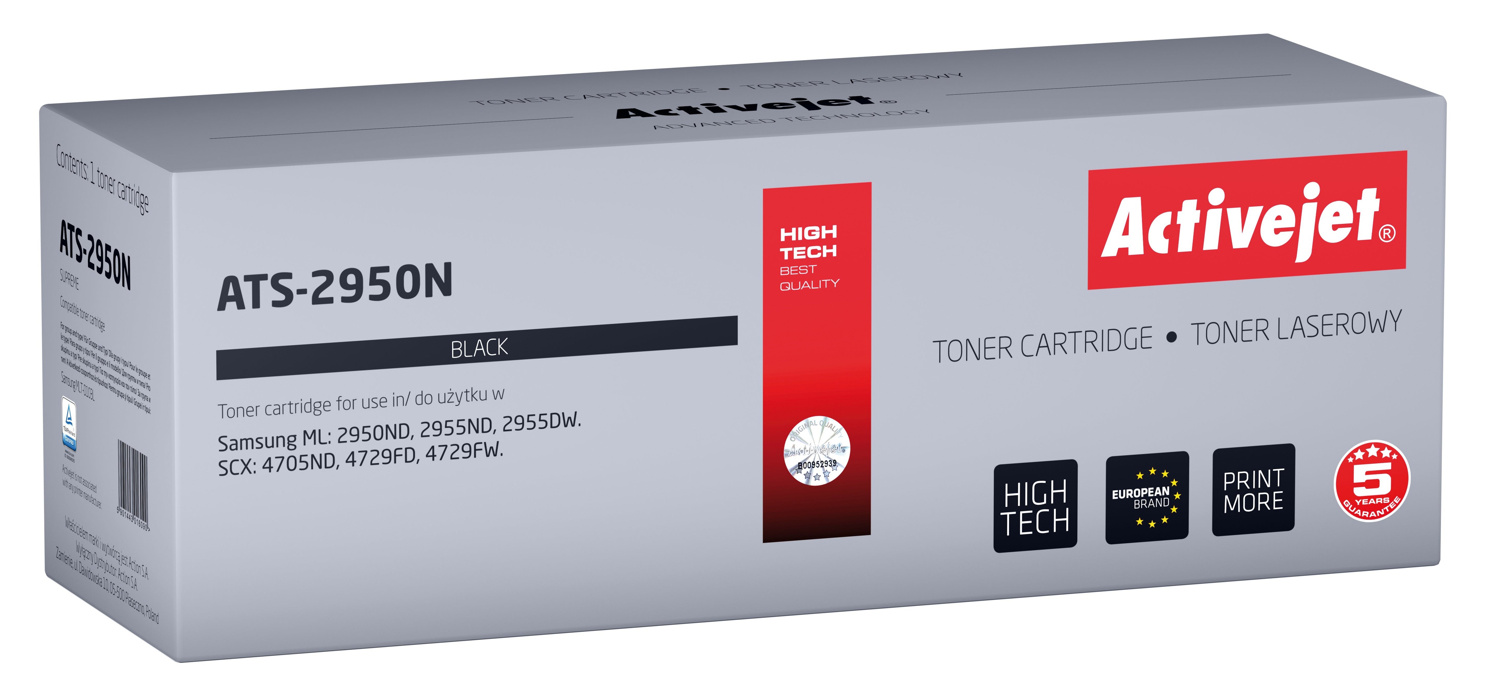 EAN 5901443016090 - Activejet ATS-2950N cartucho de tóner 1 pieza(s) Compatible imagen 1