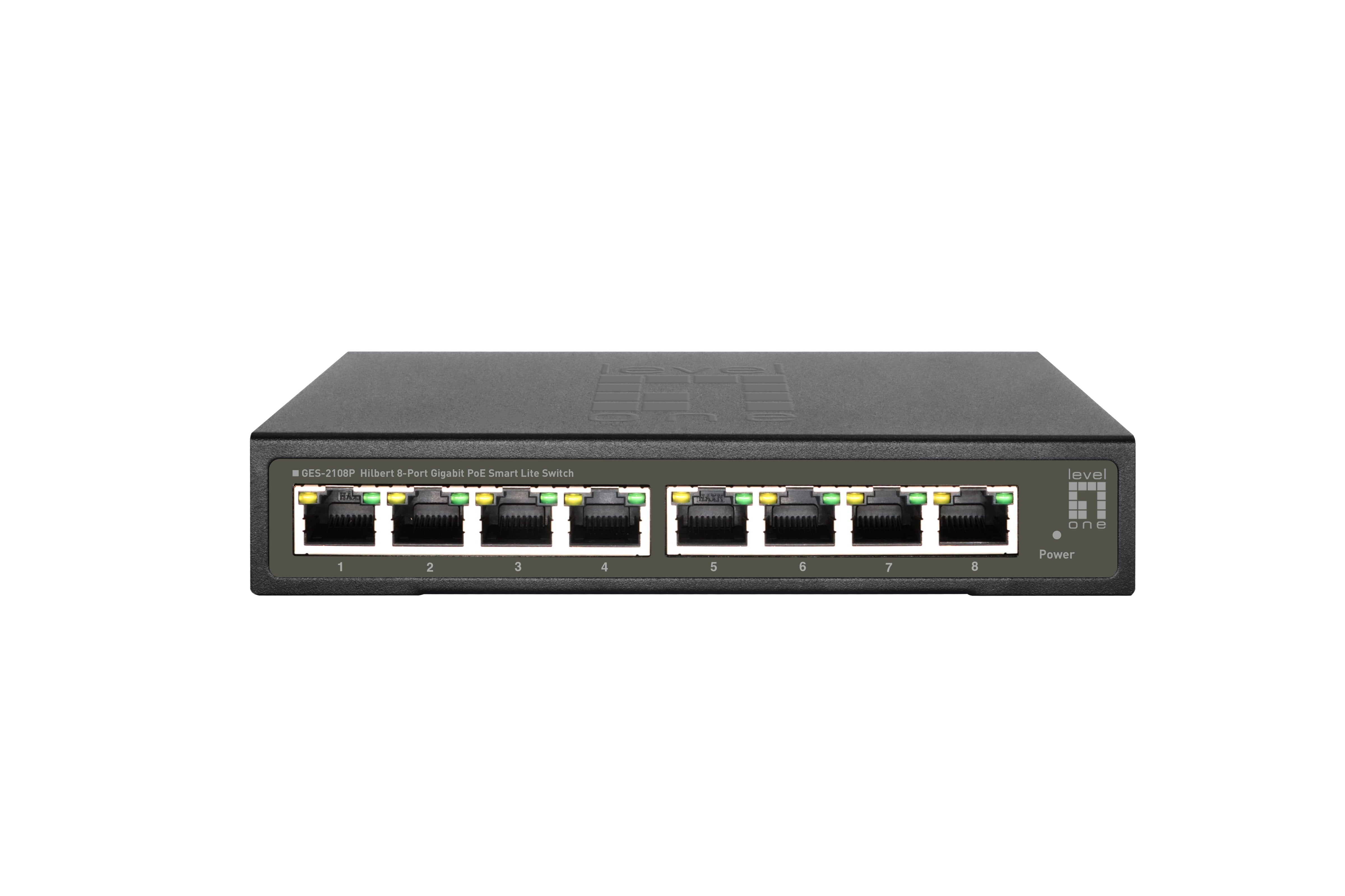 Levelone Switch 8x Ge Ges-2108p 112w 8xpoe+