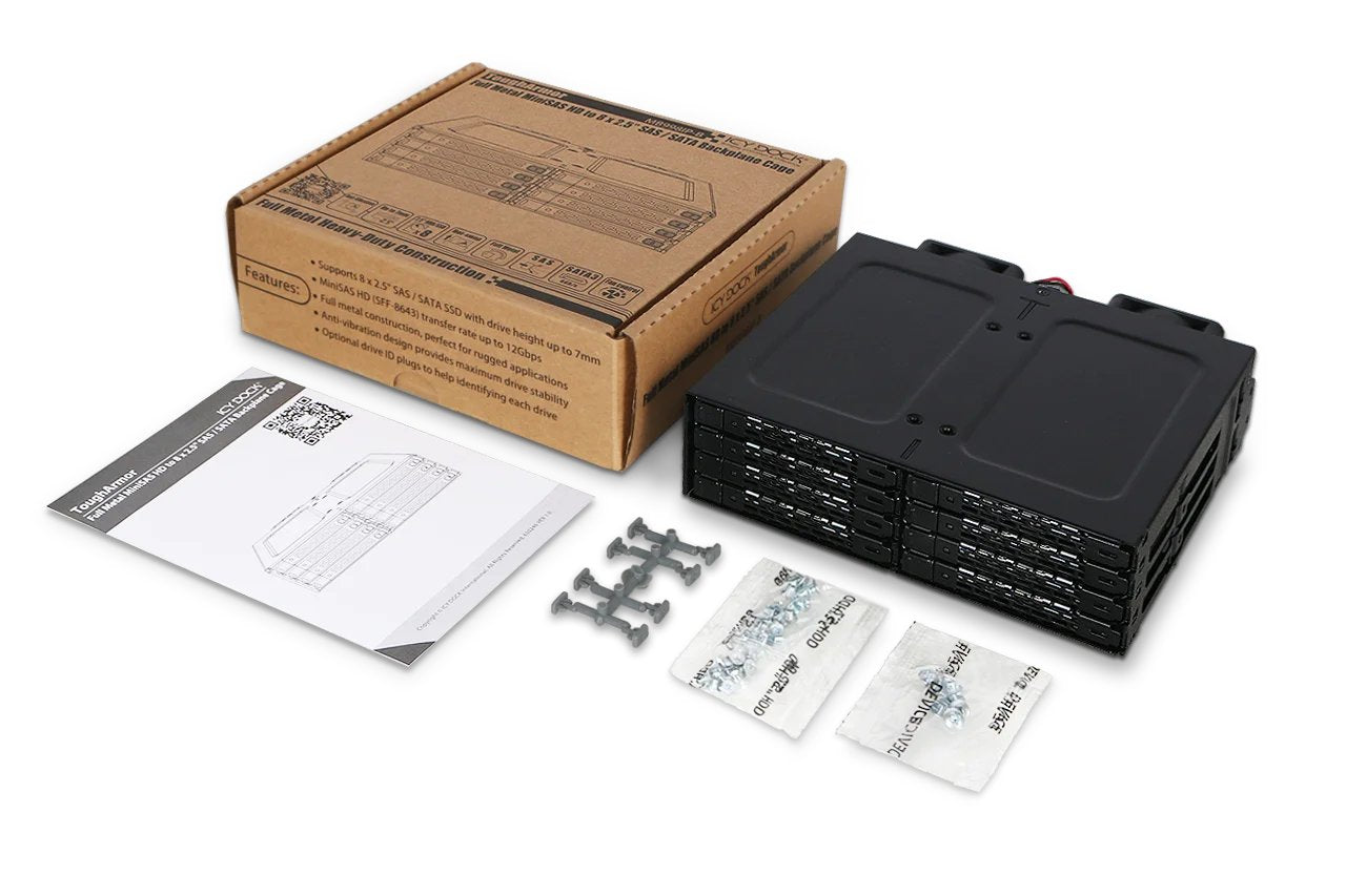 Icy Dock Mb998ip-B Panel Bahía Disco Duro Negro