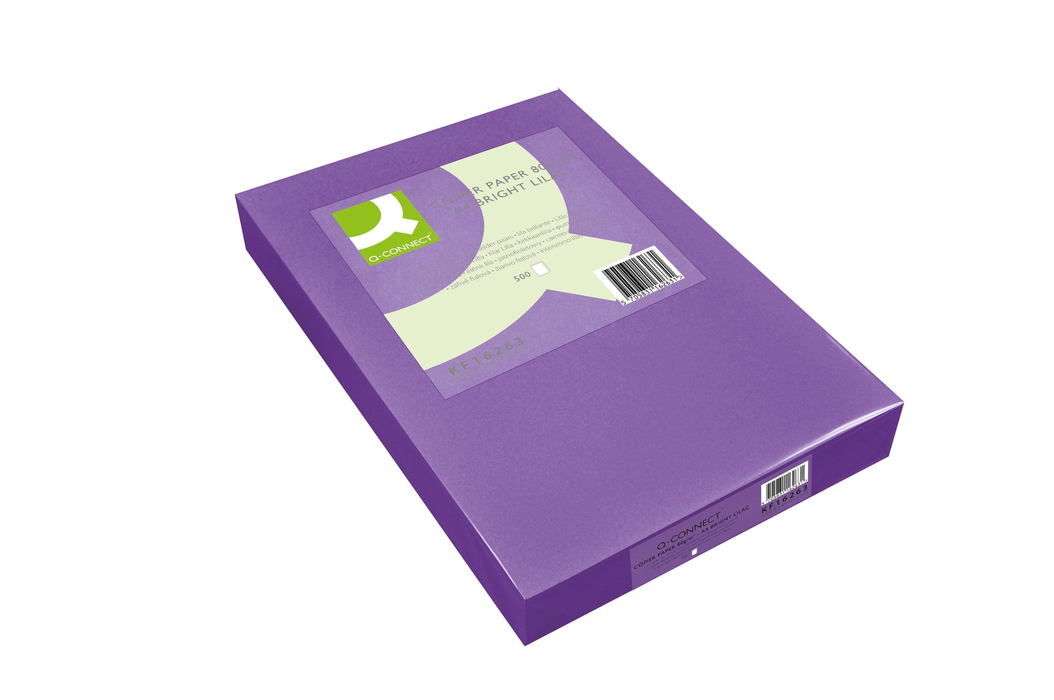 EAN 5705831162631 - Q-CONNECT KF16263 papel para impresora de inyección de tinta A4 (210x297 mm) Lila imagen 1