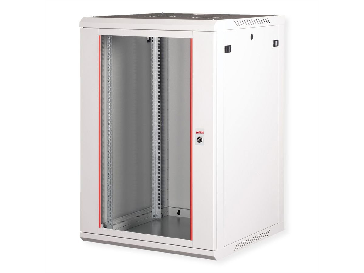 Roline 19-Zoll Wandgehuse Basic Plus 18he, 600x600 Bxt Grau